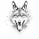 alpha wolf tattoo design idea