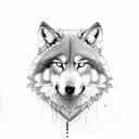 alpha wolf tattoo design idea