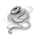 snake and toad and sanil tattoo design idea