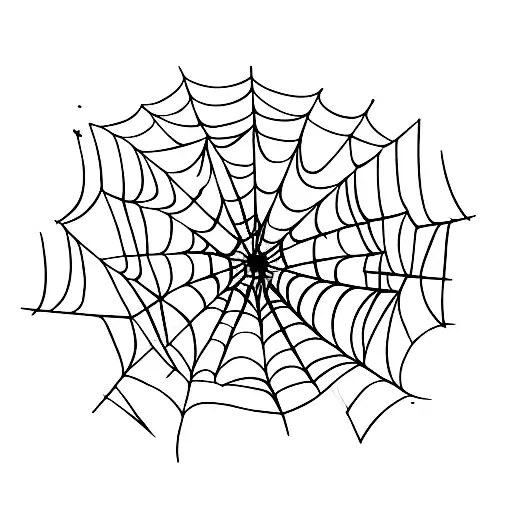 spider web and dragon spiral tattoo design idea