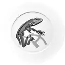 Lizard on a Poker Chip tattoo design idea