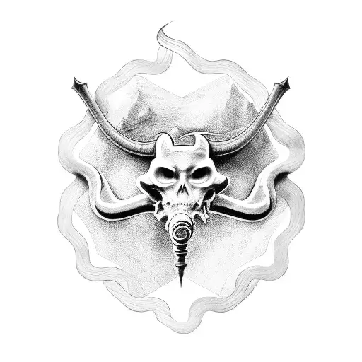 caduceus travel tattoo design idea