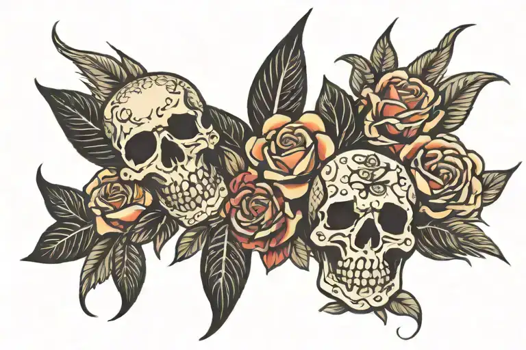 Sunni Hustle Till Death tattoo design idea