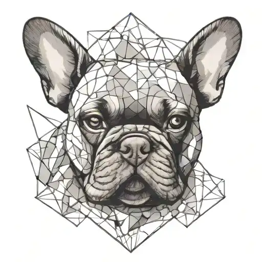 French Bulldog tattoo design idea