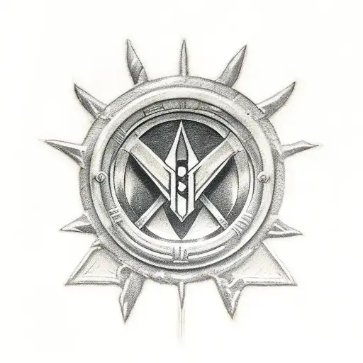 alchemic seal from full metal alchemist tattoo design idea