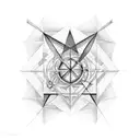 kabbalah with geometry  tattoo design idea