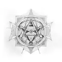 kabbalah with geometry  tattoo design idea