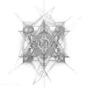 kabbalah with geometry  tattoo design idea