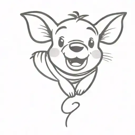 Winnie the pooh piglet tattoo design idea