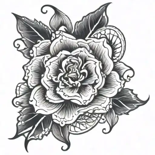Power and respect  tattoo design idea