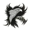 skull snake eagle for hand tattoo design idea