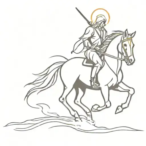 Horseman of the Apocalypse famine tattoo design idea