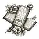 bible scripture tattoo tattoo design idea