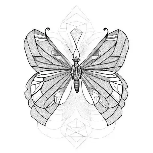 Butterfly men tattoo design idea