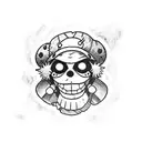 one piece luffy  tattoo design idea