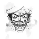one piece luffy  tattoo design idea