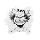 one piece luffy  tattoo design idea