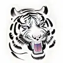 Tiger tattoo design idea