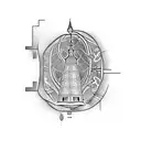 Bell tower tattoo design idea