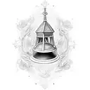 Bell tower tattoo design idea
