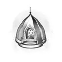 Bell tower tattoo design idea