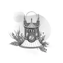 Bell tower tattoo design idea