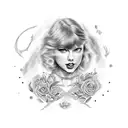 a Taylor swift speak now era design revolving around the song long live tattoo design idea