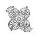 Celtic Knot Map: Create a tattoo design that combines a map outline of France, Brittany, Wales, and Asturias, with Celti tattoo design idea