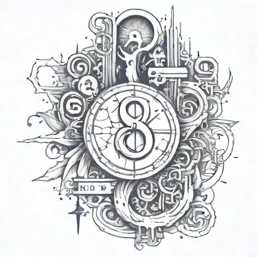 911 numbers tattoo design idea