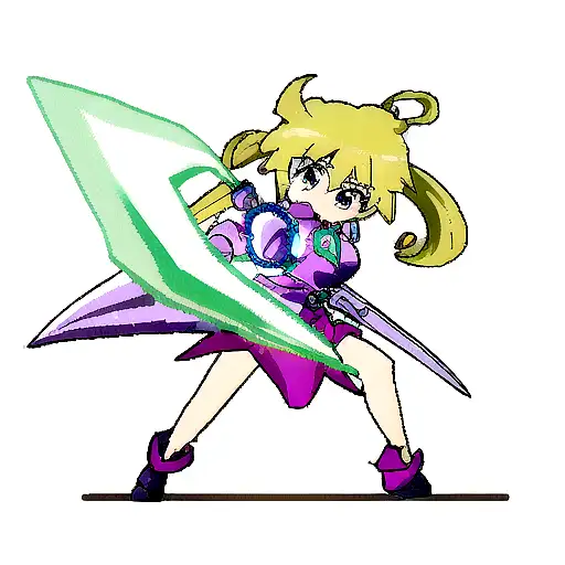 Qyiana wielding her elemental weapons tattoo design idea
