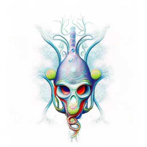 But these chemicals Reach my brain like tentacles tattoo design idea