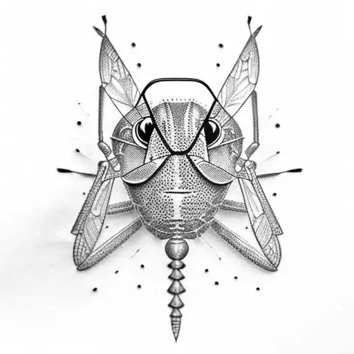 grasshopper sunglasses tattoo design idea