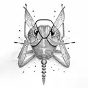 grasshopper sunglasses tattoo design idea