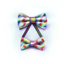 Christian Cross with bow tie tattoo design idea