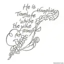 text "He is trampling out the vintage where the grapes of wrath are stored" tattoo design idea