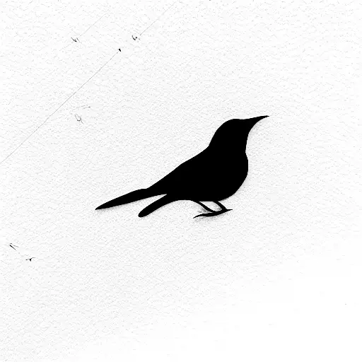 blackbird tattoo design idea