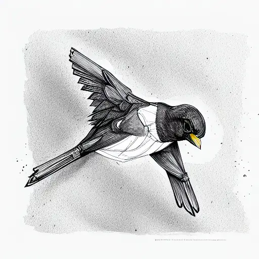 blackbird resurrection tattoo design idea