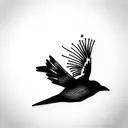 blackbird tattoo design idea