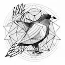 blackbird tattoo design idea