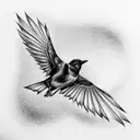 blackbird tattoo design idea