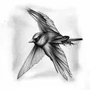 blackbird tattoo design idea