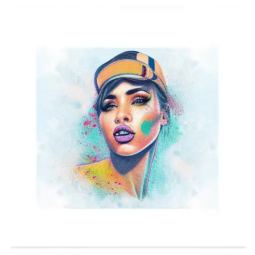 Cuban girl  tattoo design idea