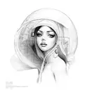 Cuban girl  tattoo design idea