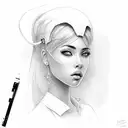 Cuban girl  tattoo design idea