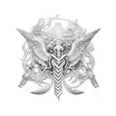 caduceus  tattoo design idea