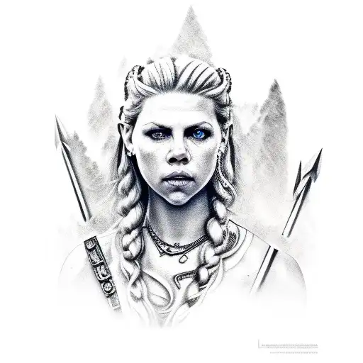 lagertha tattoo design idea
