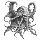 mind flayer tattoo design idea