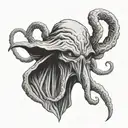 mind flayer tattoo design idea