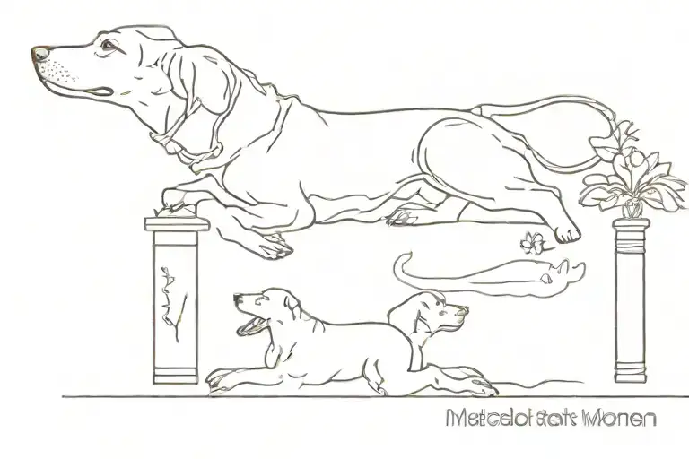  made for women that has these things: chocolate, Medicine, the babies, my bed and dogs tattoo design idea