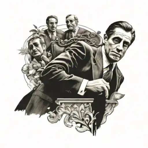 Michael Corleone Godfather tattoo design idea
